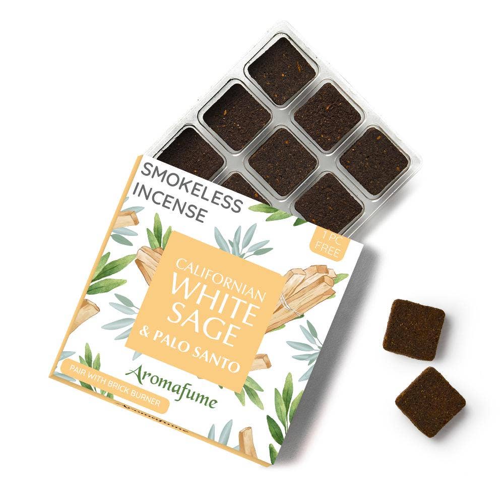 California White Sage & Palo Santo Incense Bricks Refill Pac