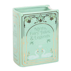 Green Book Shaped Flower Vase