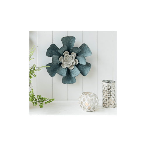 Amelia Blue Flower Wall Art