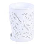 White Leafy Fern Cut Out Oil Burner