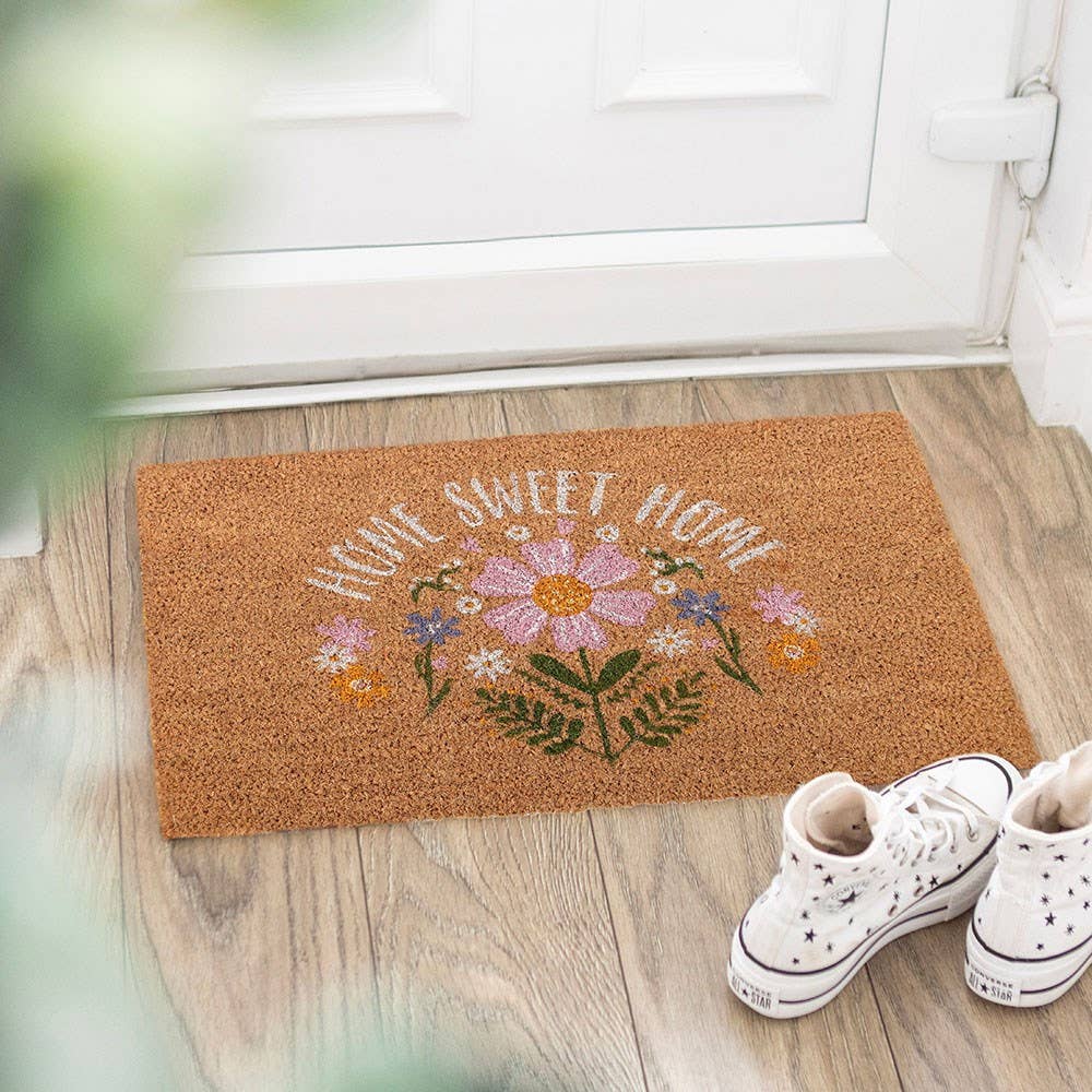 Daisy Home Sweet Home Natural Doormat
