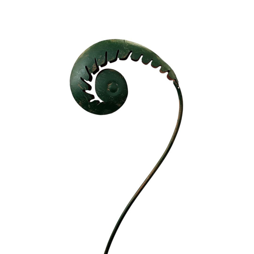 Furled fern frond stake