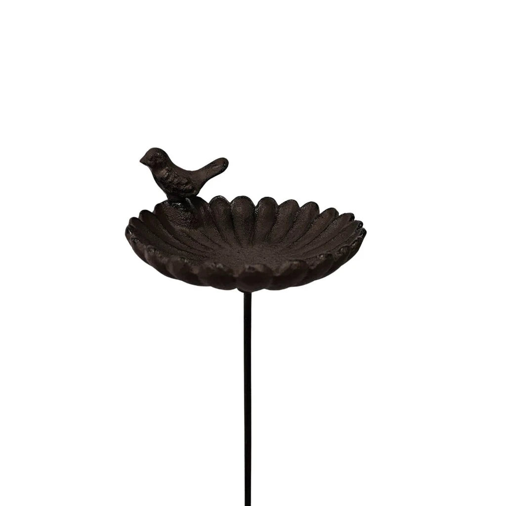 Cast iron flower birdfeeder