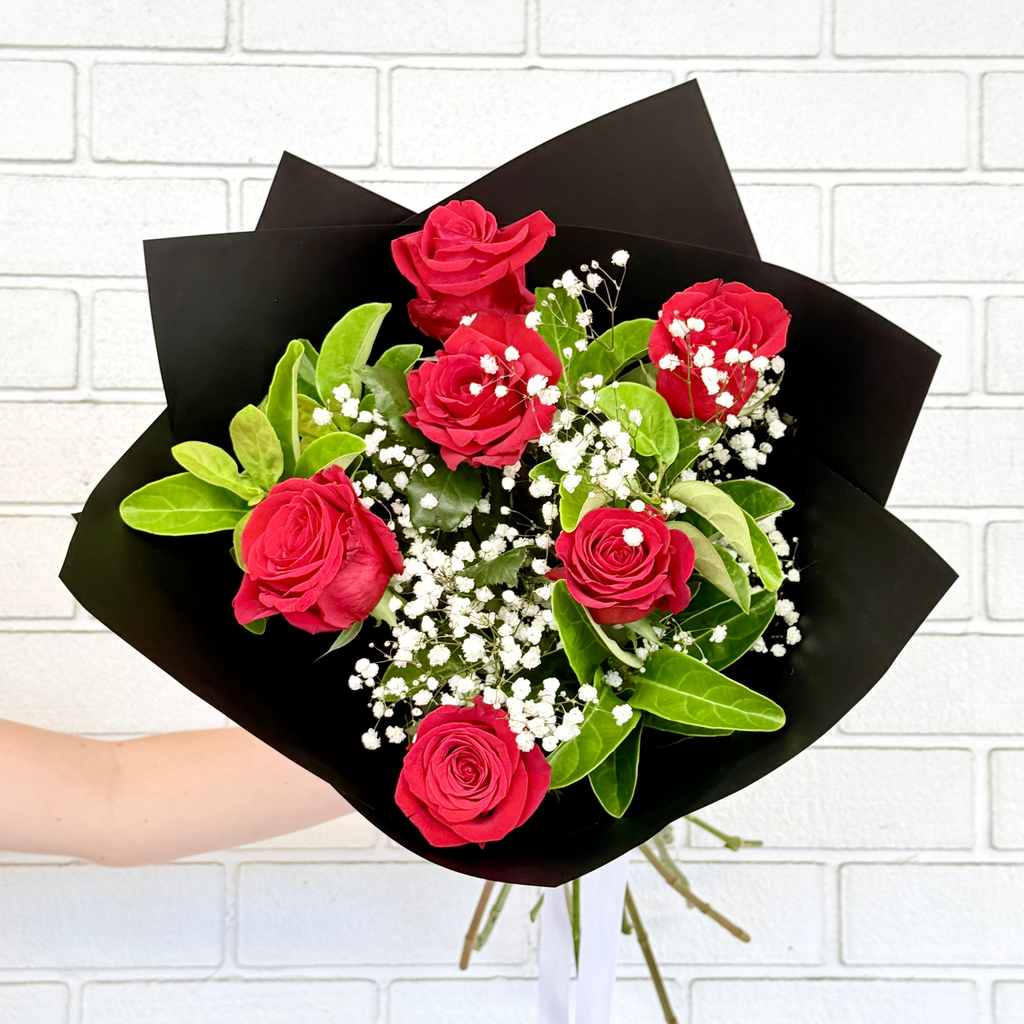 Half Dozen Rose Bouquet