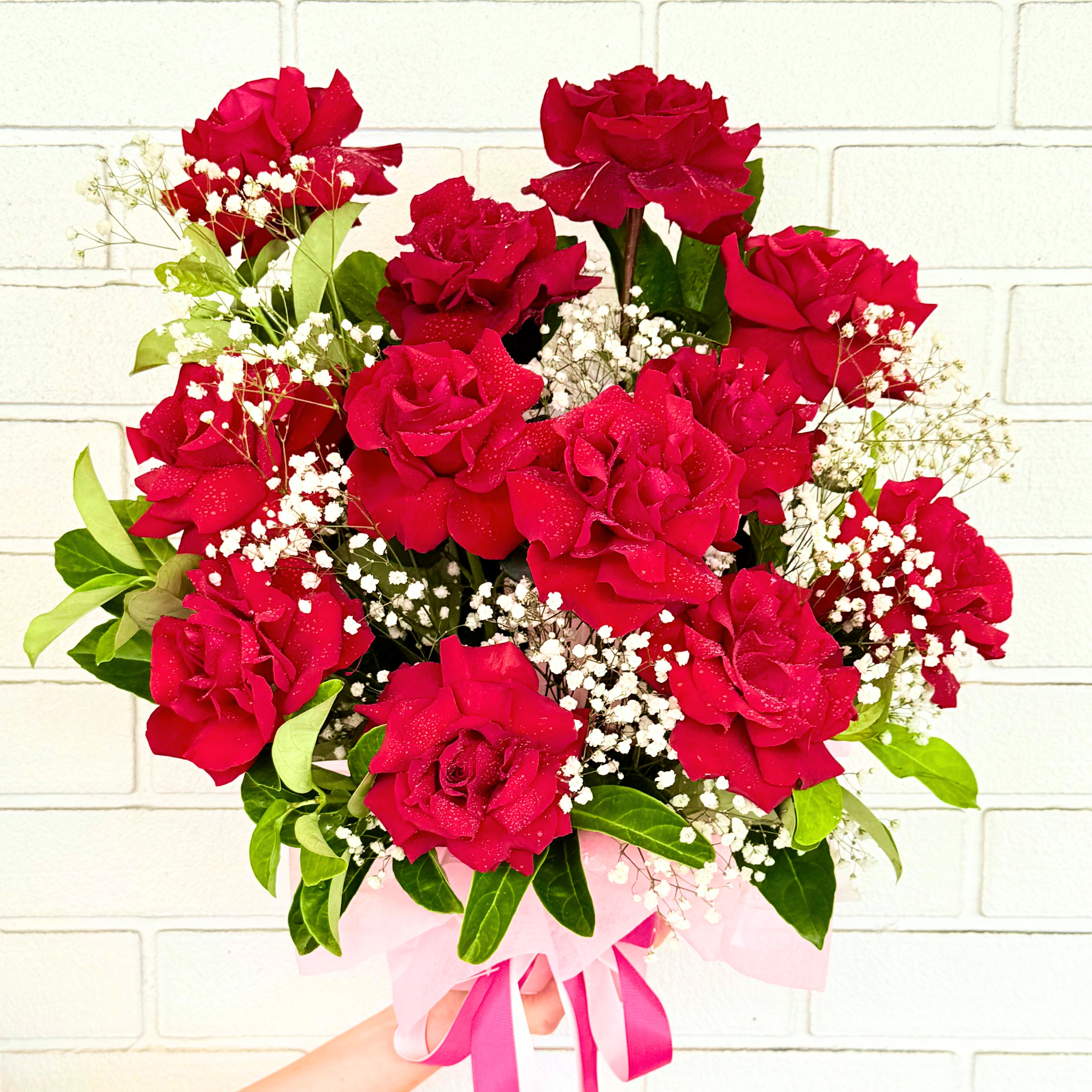 Dozen Red Rose Box Arrangement