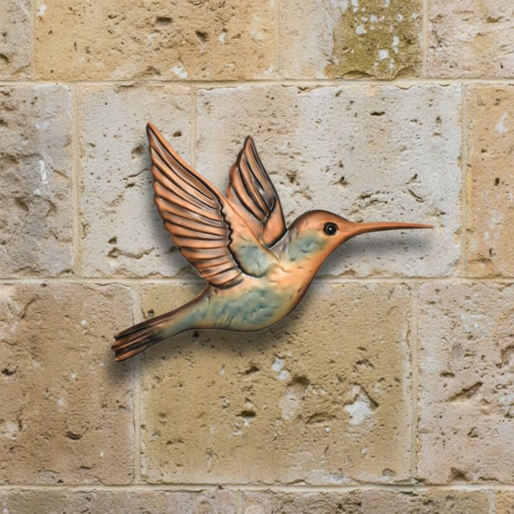 Patina Hummingbird Wall Art