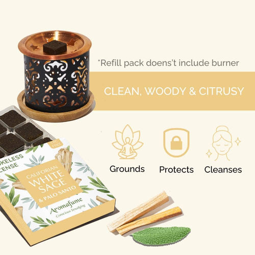 California White Sage & Palo Santo Incense Bricks Refill Pac