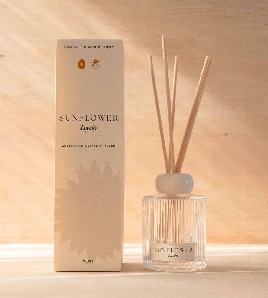 Sunflower Diffuser | Australian Myrtle + Amber