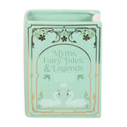 Green Book Shaped Flower Vase