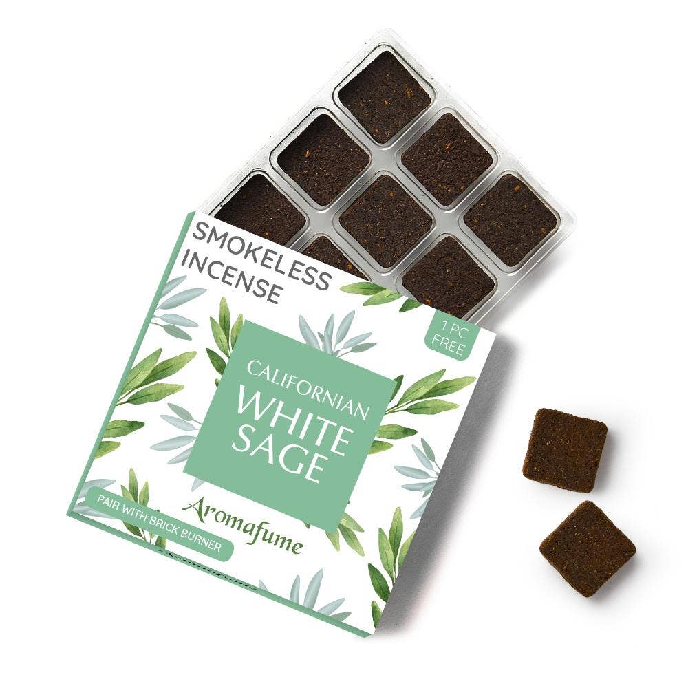 California White Sage Incense Bricks Refill Pack