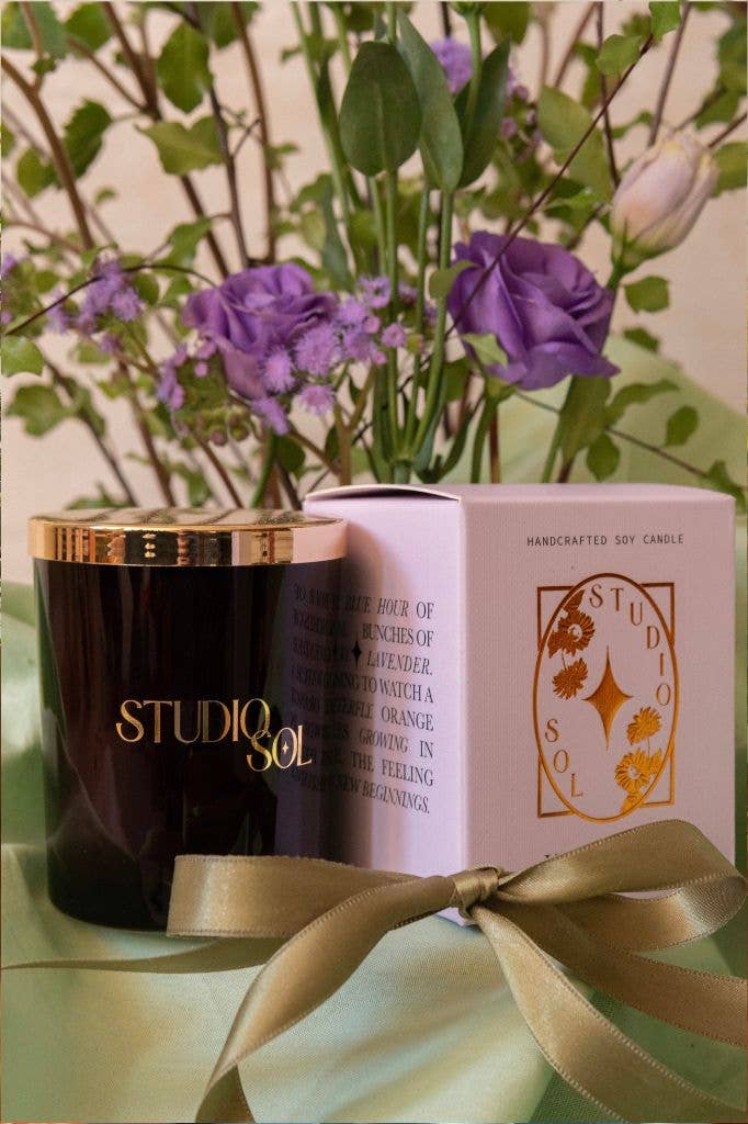 Violette Dusk Candle | Violet + Sweet Orange
