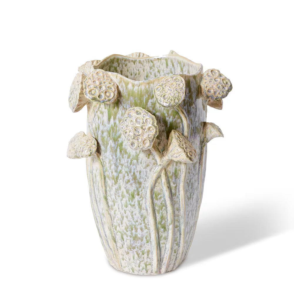 Sueko Lotus Vase Soft Green